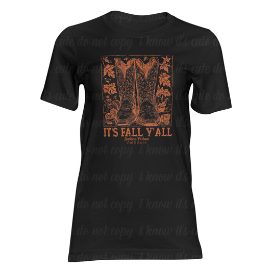 It's Fall Y'all Boots T-Shirt