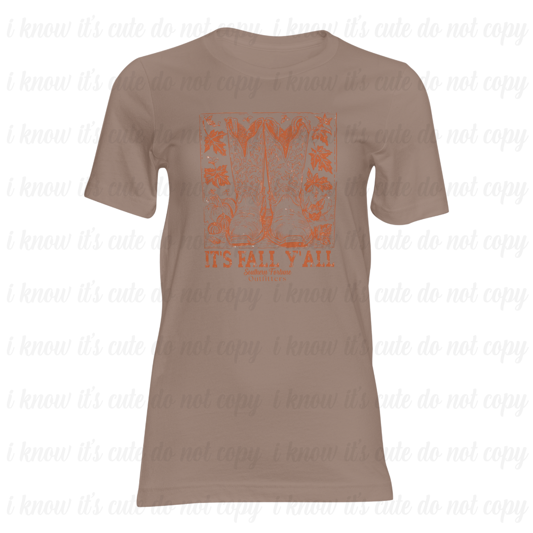 It's Fall Y'all Boots T-Shirt