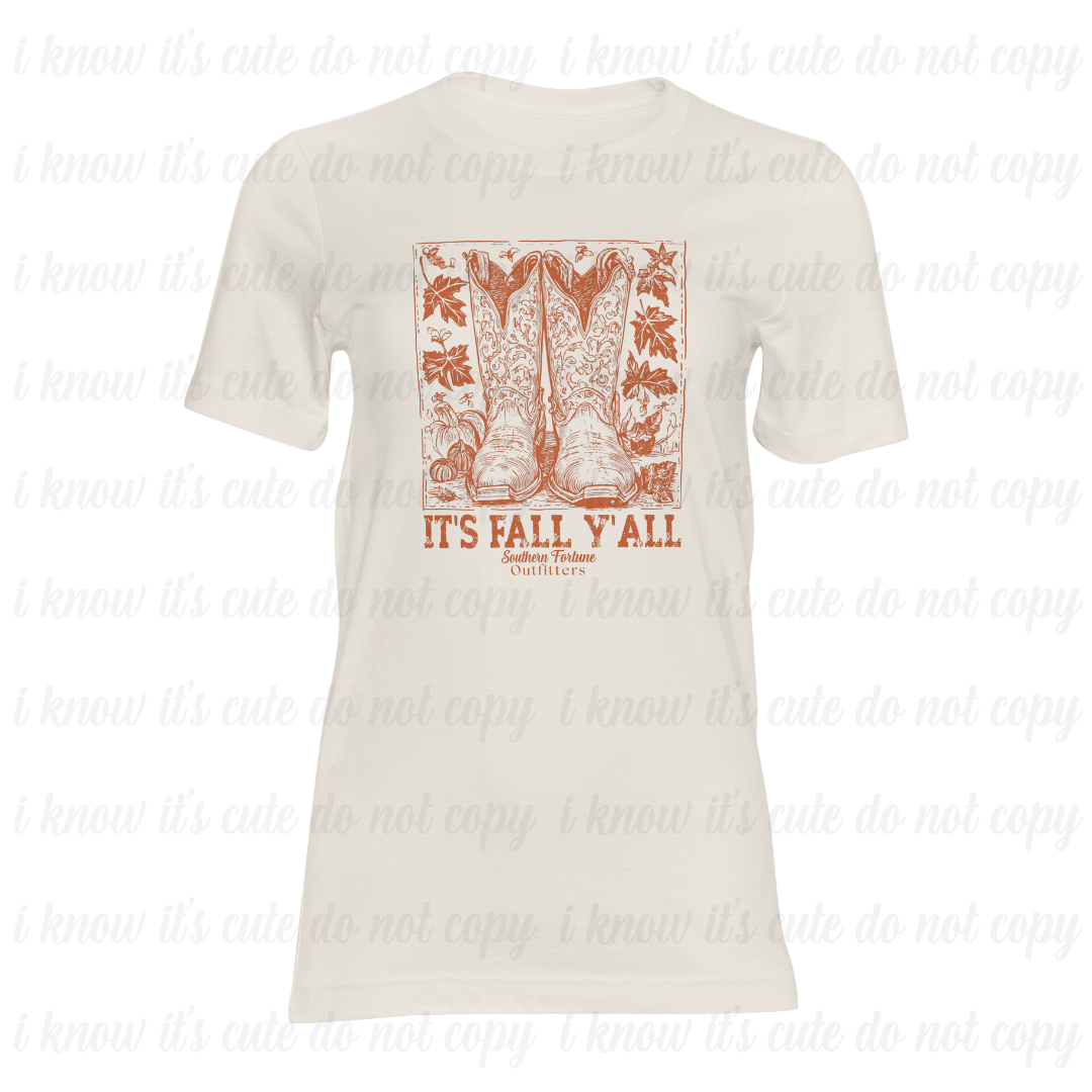 It's Fall Y'all Boots T-Shirt