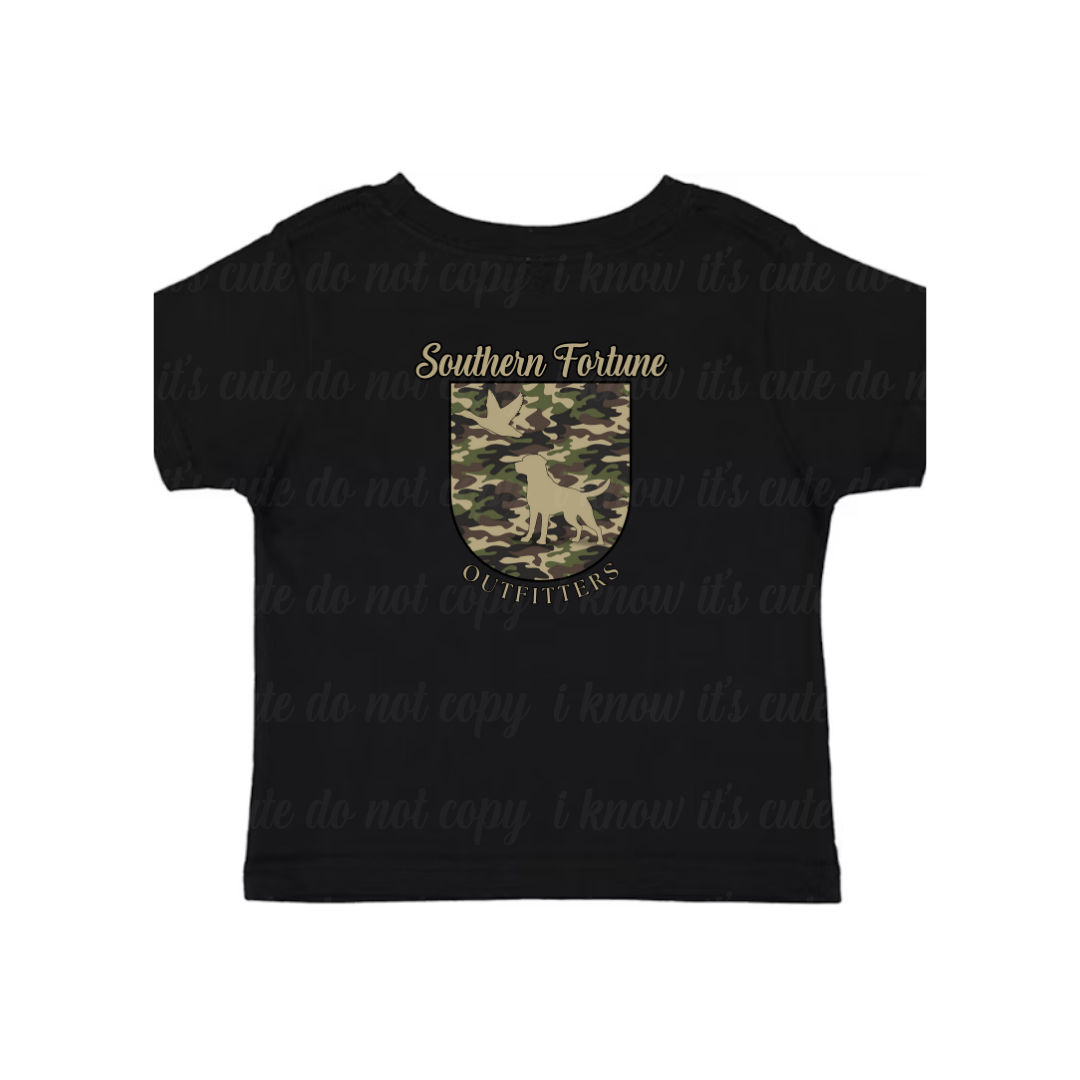 Kids Camo Dog T-Shirt