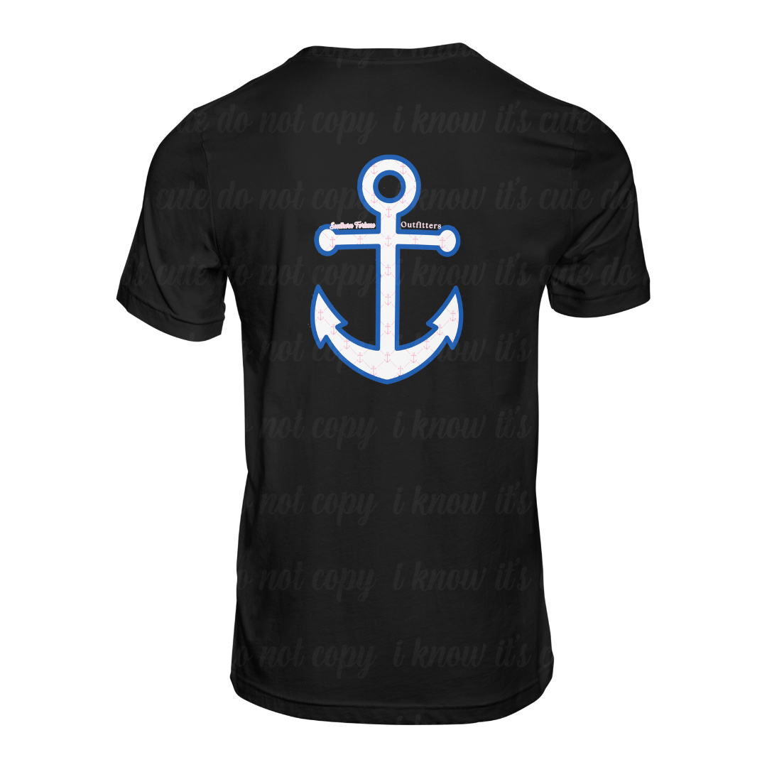 Pink & Blue Anchor T-Shirt