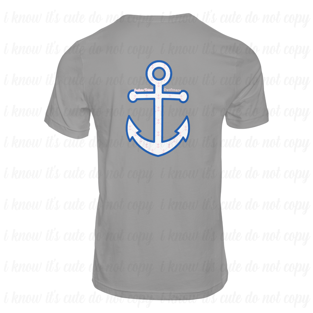 Pink & Blue Anchor T-Shirt