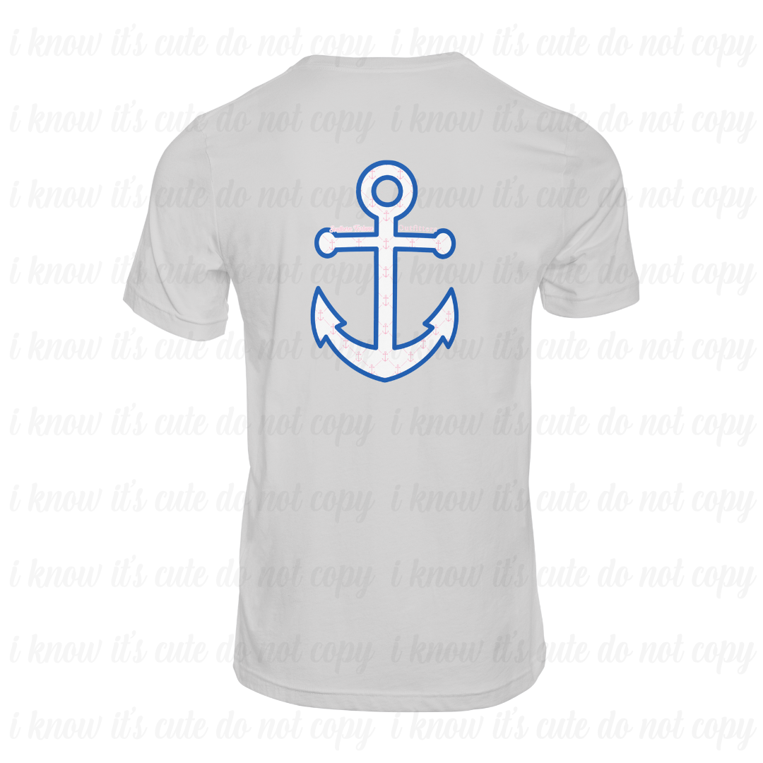 Pink & Blue Anchor Dri-Fit T-Shirt