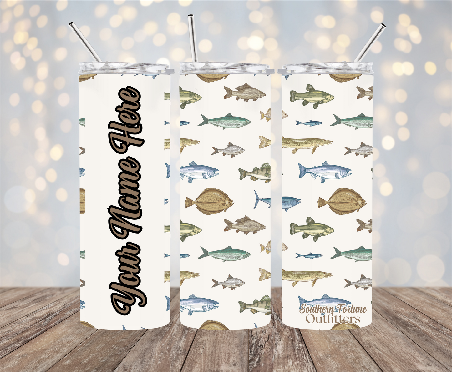 Personalized Fishing 20oz Tumbler