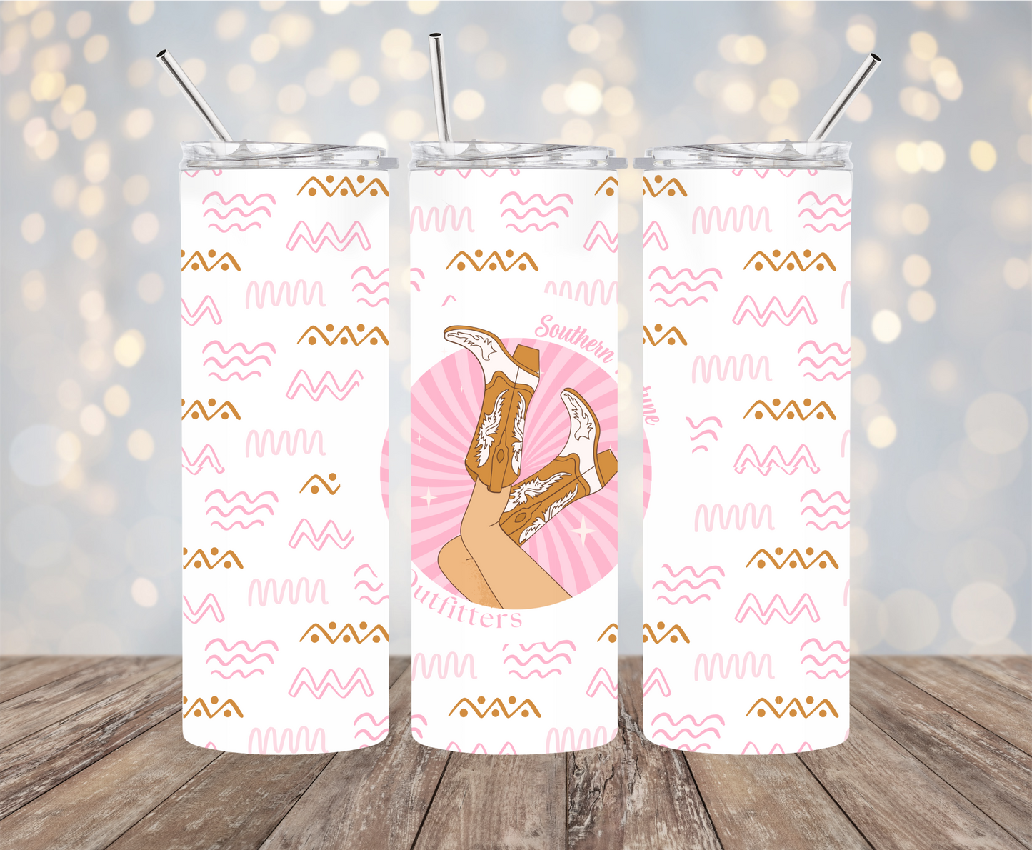 Pink Cowgirl 20oz Tumbler