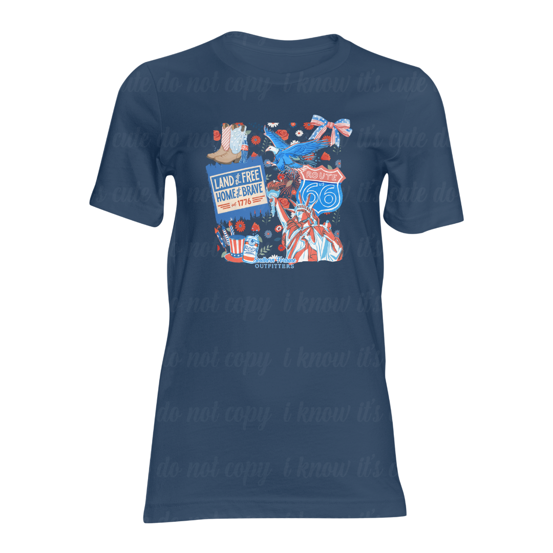 Western America Collage T-Shirt