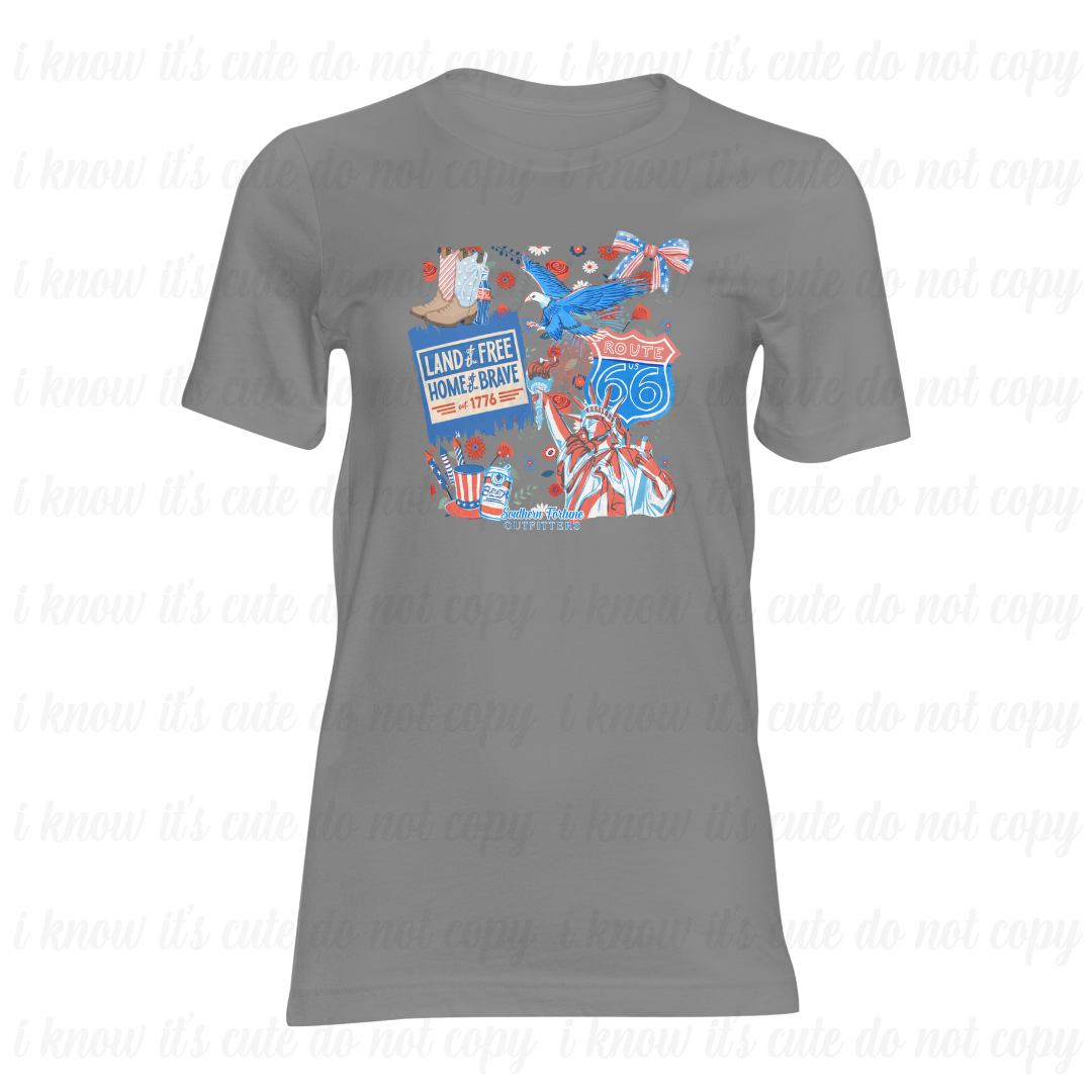 Western America Collage T-Shirt