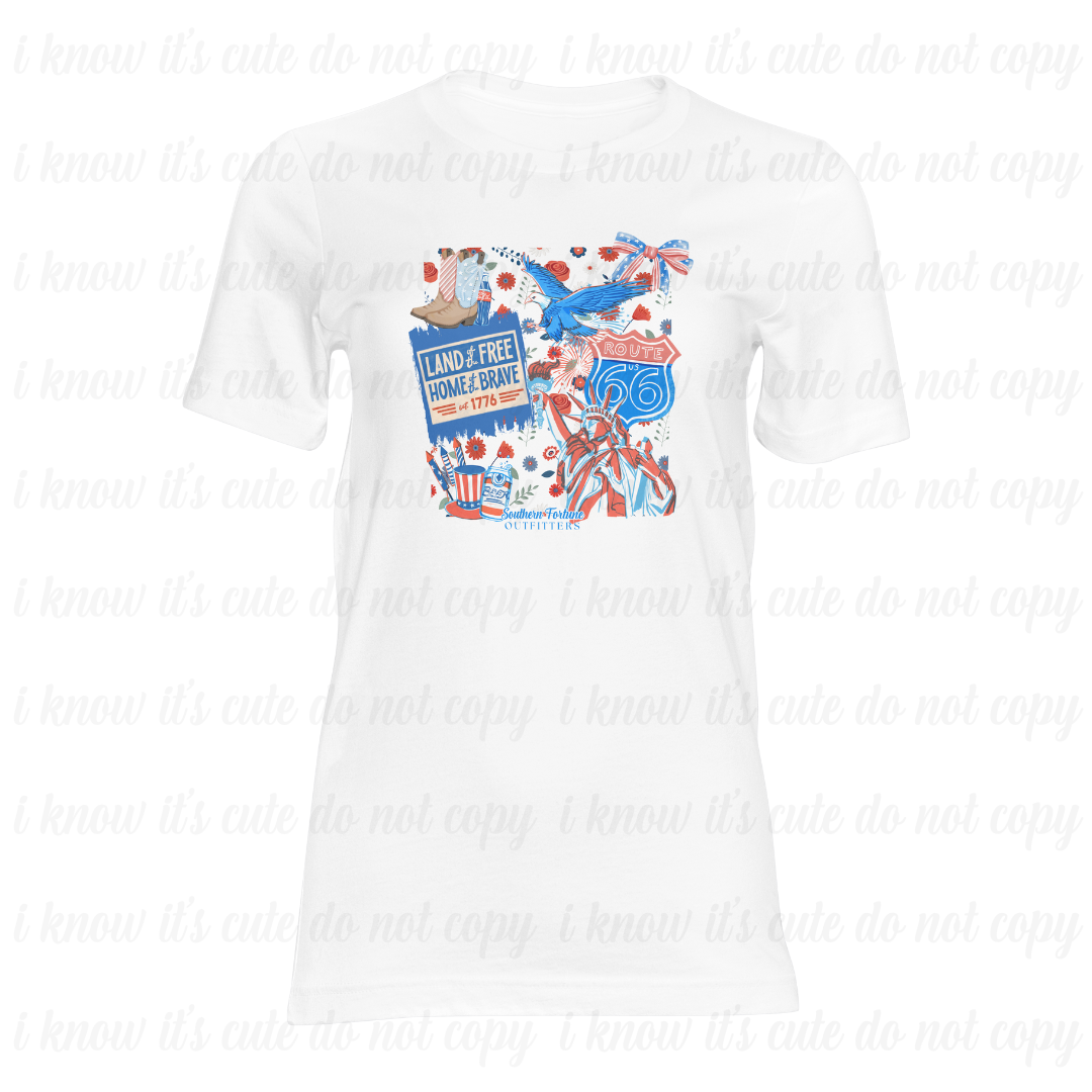 Western America Collage T-Shirt