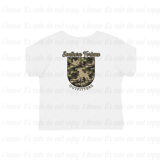 Kids Camo Dog T-Shirt