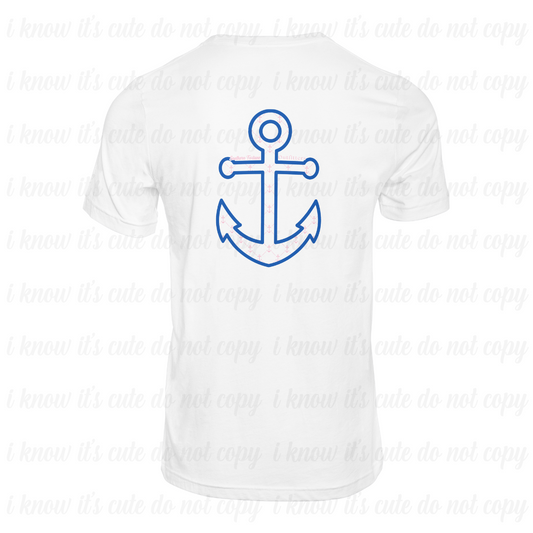 Pink & Blue Anchor T-Shirt