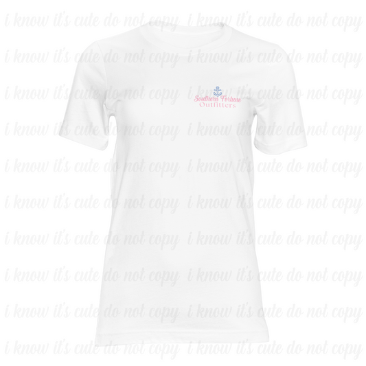 Pink & Blue Anchor Dri-Fit T-Shirt