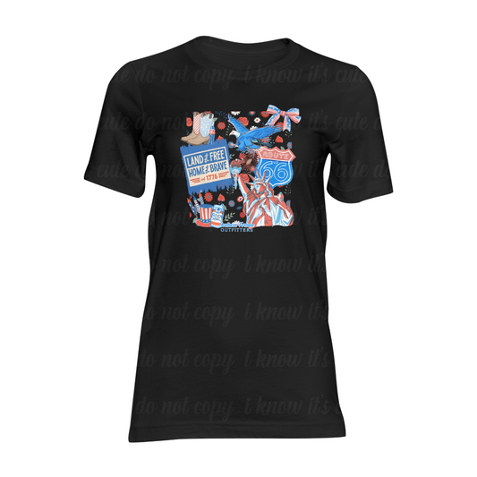 Western America Collage T-Shirt