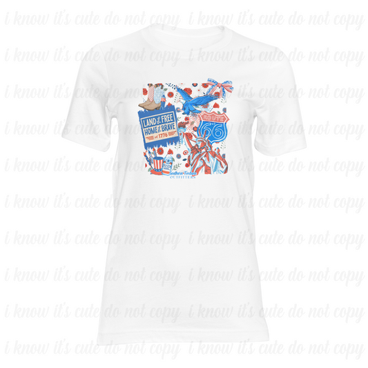 Western America Collage T-Shirt